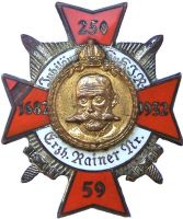 1932 250 Jahre Gründungsjubiläum IR 59 Erzherog Rainer - III